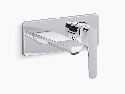 Adjustable basin mixers