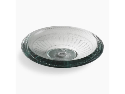 Glass lavatory for bathrooms